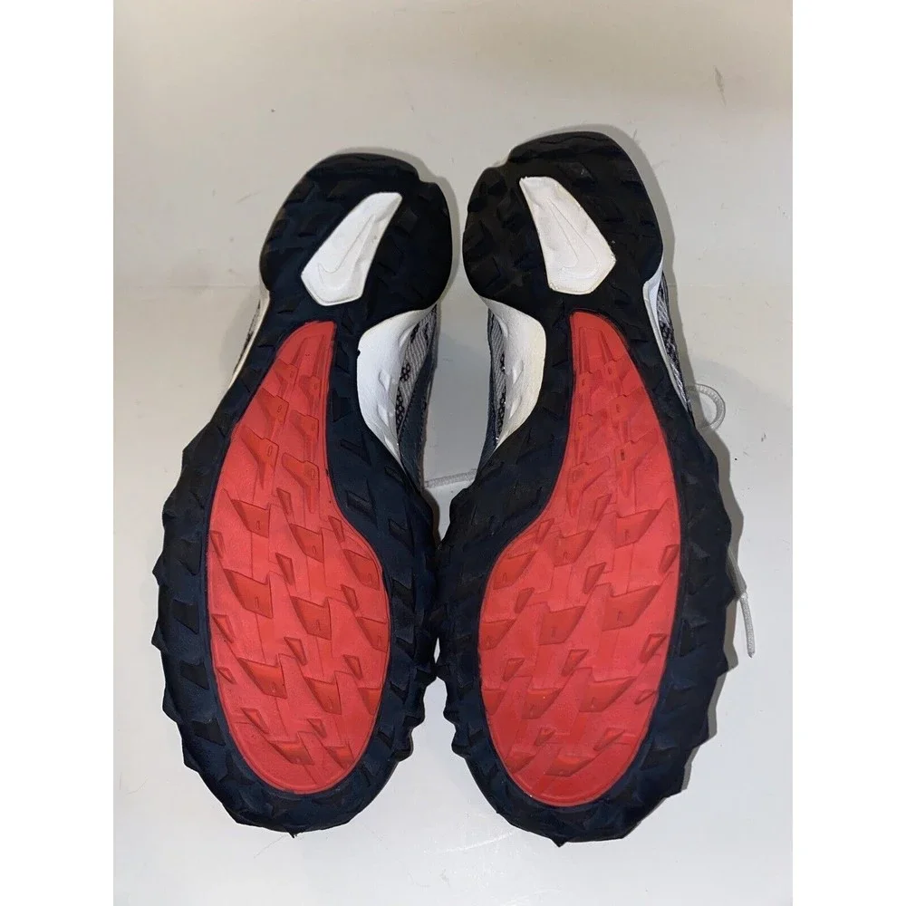 Nike Jana Star Waffle Track Shoes Womens 7.5 Gray 314580-081 Red White Used - Picture 7 of 9